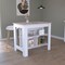 Tuhome Cala Kitchen Island Antibacterial, Three Shelves, Four Legs, Light Gray/White AZB5772 - alternate 4